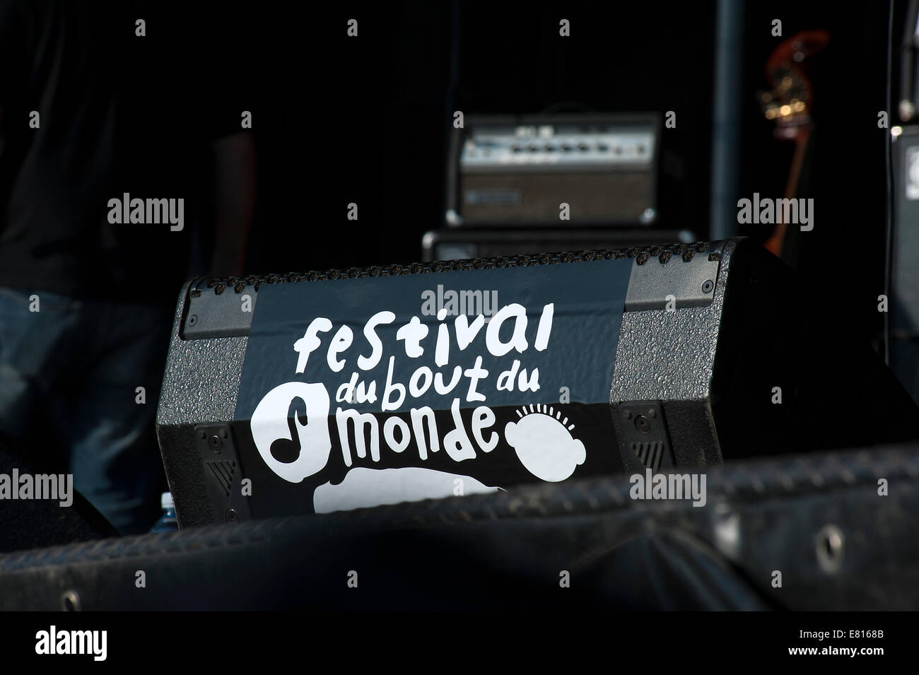 Festival du Bout du Monde 2014, Luxusboutiquen de Crozon, Bretagne, Bretagne, Finistere, Salzedo Stockfoto