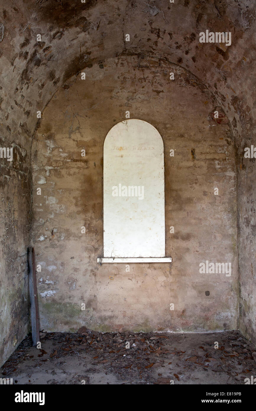 Mausoleum von einem Friedhof Stockfoto
