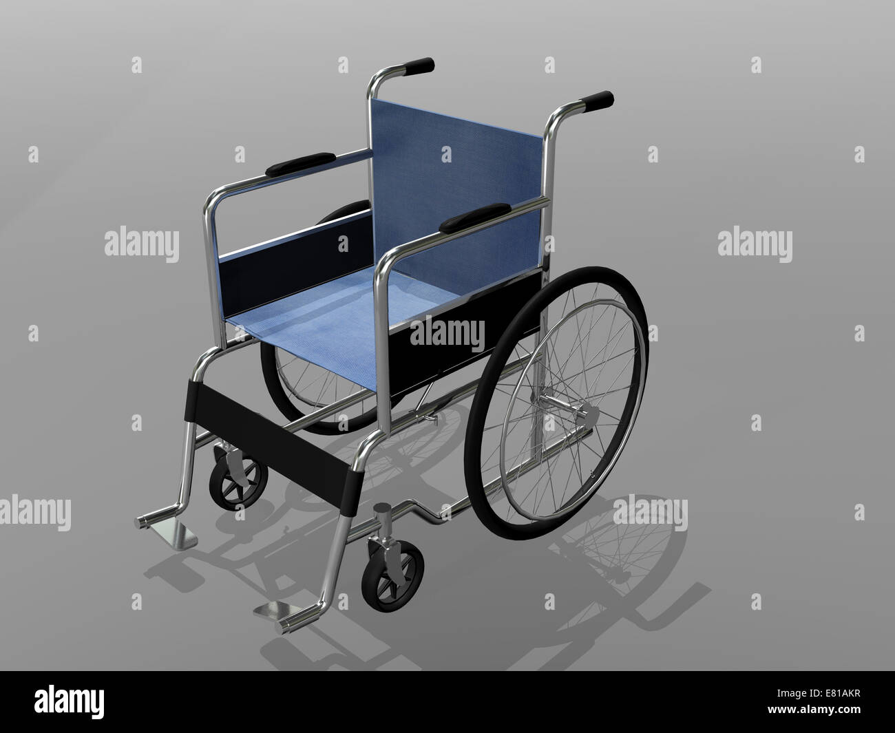 Rollstuhl-Abbildung. Stockfoto