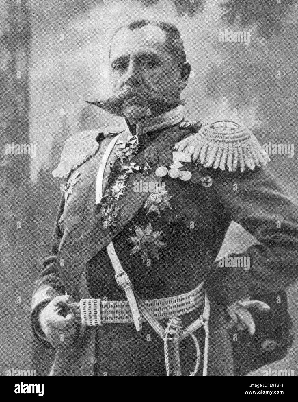 Paul von Rennenkampffs, russischer General, der seit über 40 Jahren, einschließlich der im ersten Weltkrieg in der kaiserlichen russischen Armee gedient. Stockfoto