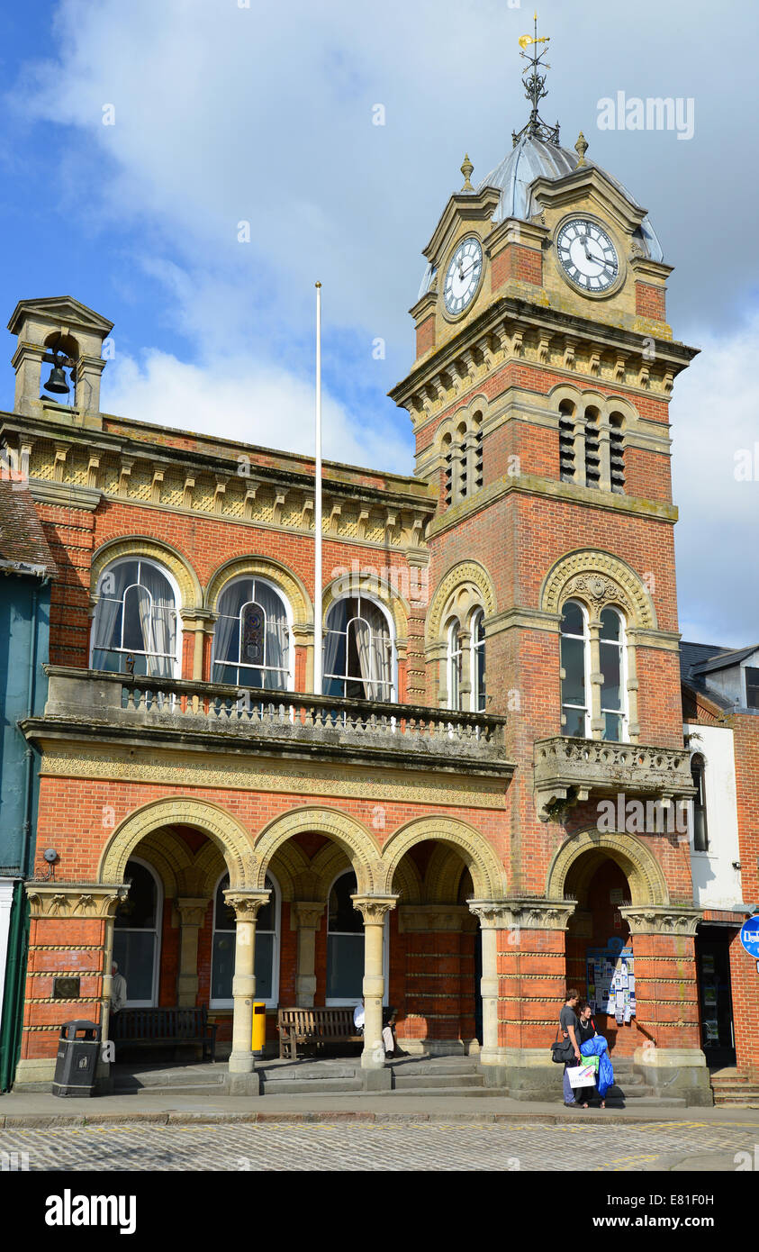 Hungerford Rathaus, High Street, Hungerford, Berkshire, England, Vereinigtes Königreich Stockfoto