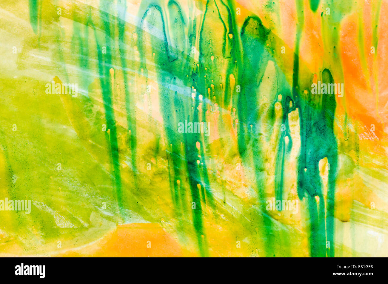 Aquarell abstrakt Hintergrund mit Flecken Stockfoto