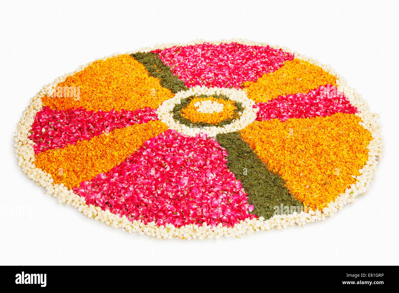 indische Diwali Festival Rangoli Stockfoto