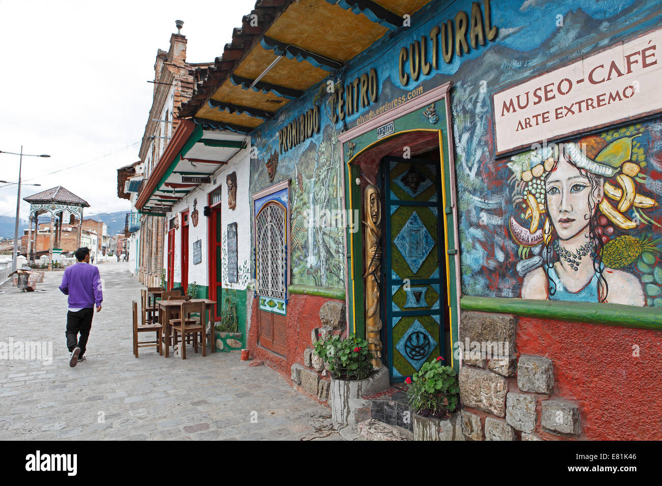Kuriositäten in Provinz Azuay Café, Cuenca, Ecuador Stockfoto