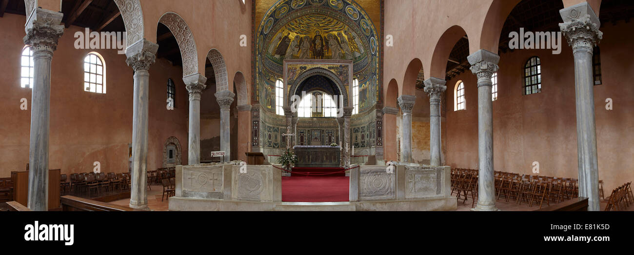 Euphrasius-Basilika, UNESCO-Weltkulturerbe, Porec, Kroatien Stockfoto