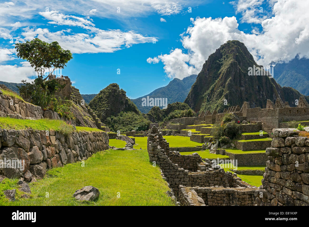 Machu Picchu, UNESCO World Heritage Site, Peru Stockfoto