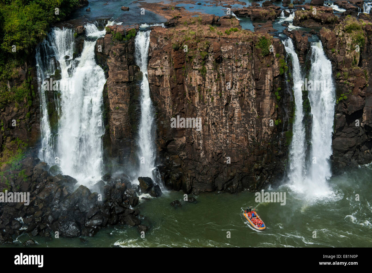 Iguazu Wasserfälle, UNESCO-Weltkulturerbe, Paraná, Brasilien Stockfoto