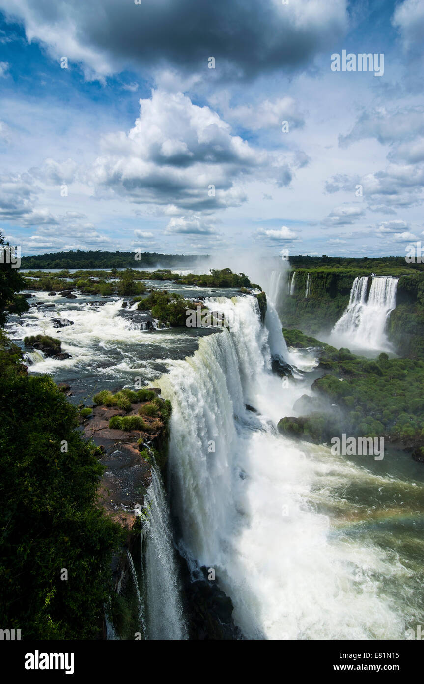 Iguazu Wasserfälle, UNESCO-Weltkulturerbe, Paraná, Brasilien Stockfoto