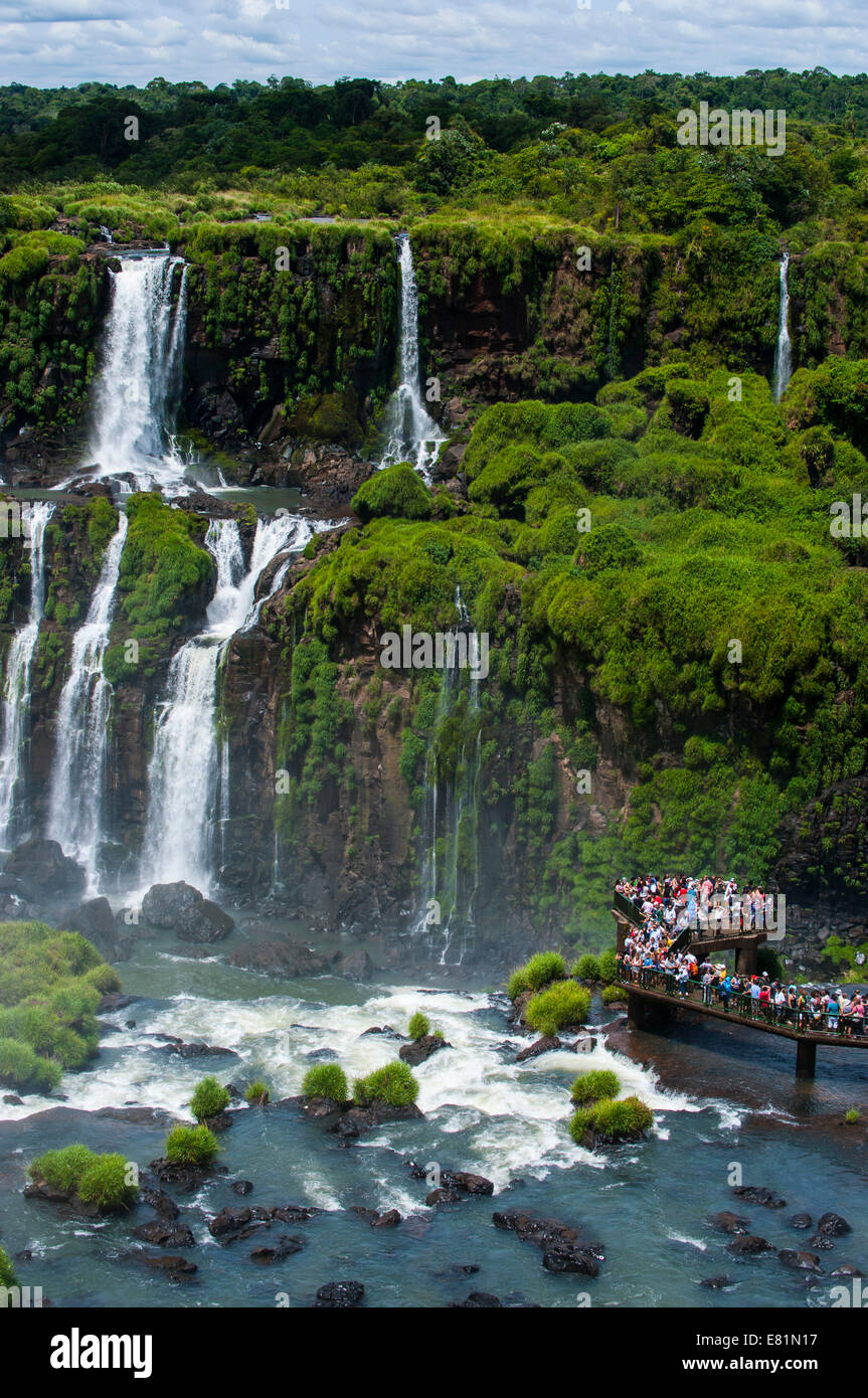 Iguazu Wasserfälle, UNESCO-Weltkulturerbe, Paraná, Brasilien Stockfoto