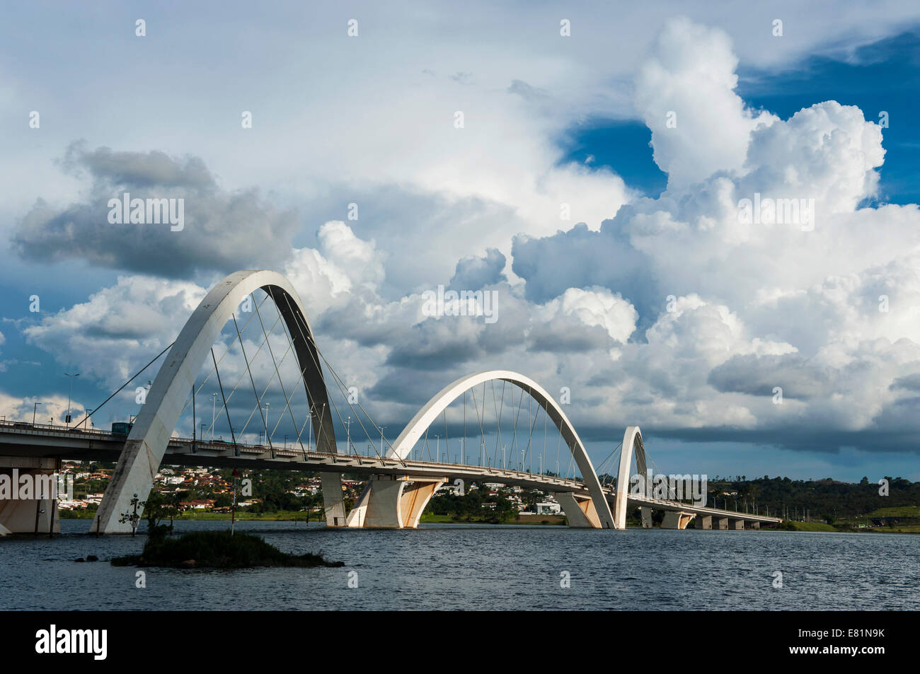 Juscelino Kubitschek Bridge, Brasília, Brasilien Stockfoto