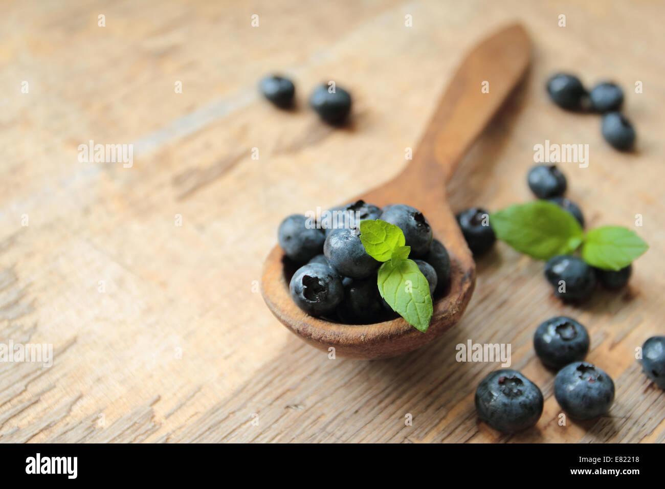 Heidelbeeren-Früchte Stockfoto