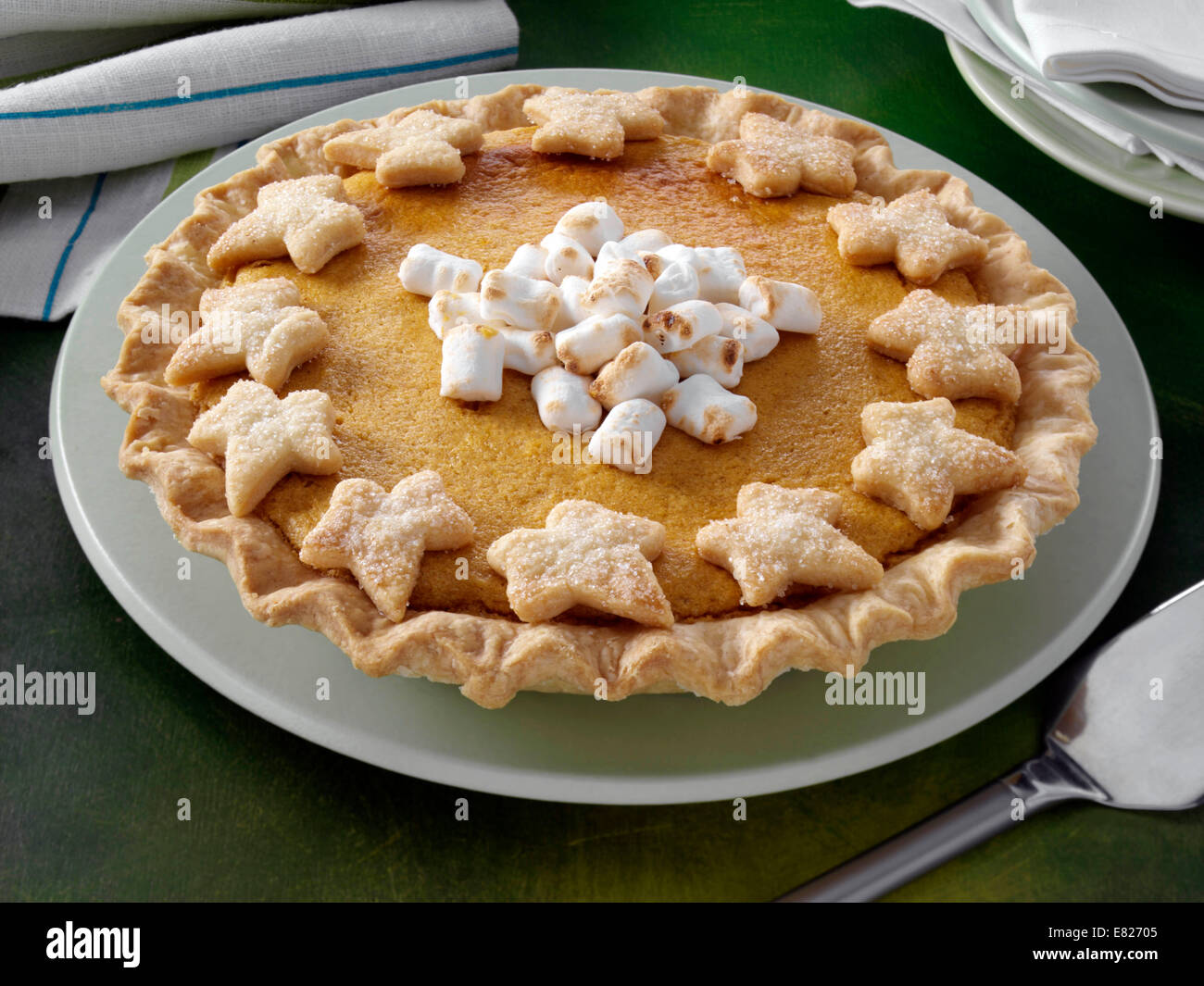 Alten altmodischen Süßkartoffel Kuchen traditionellen amerikanischen dessert Stockfoto