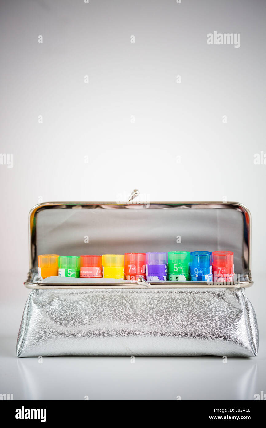 Homöopathische Tabletten. Stockfoto