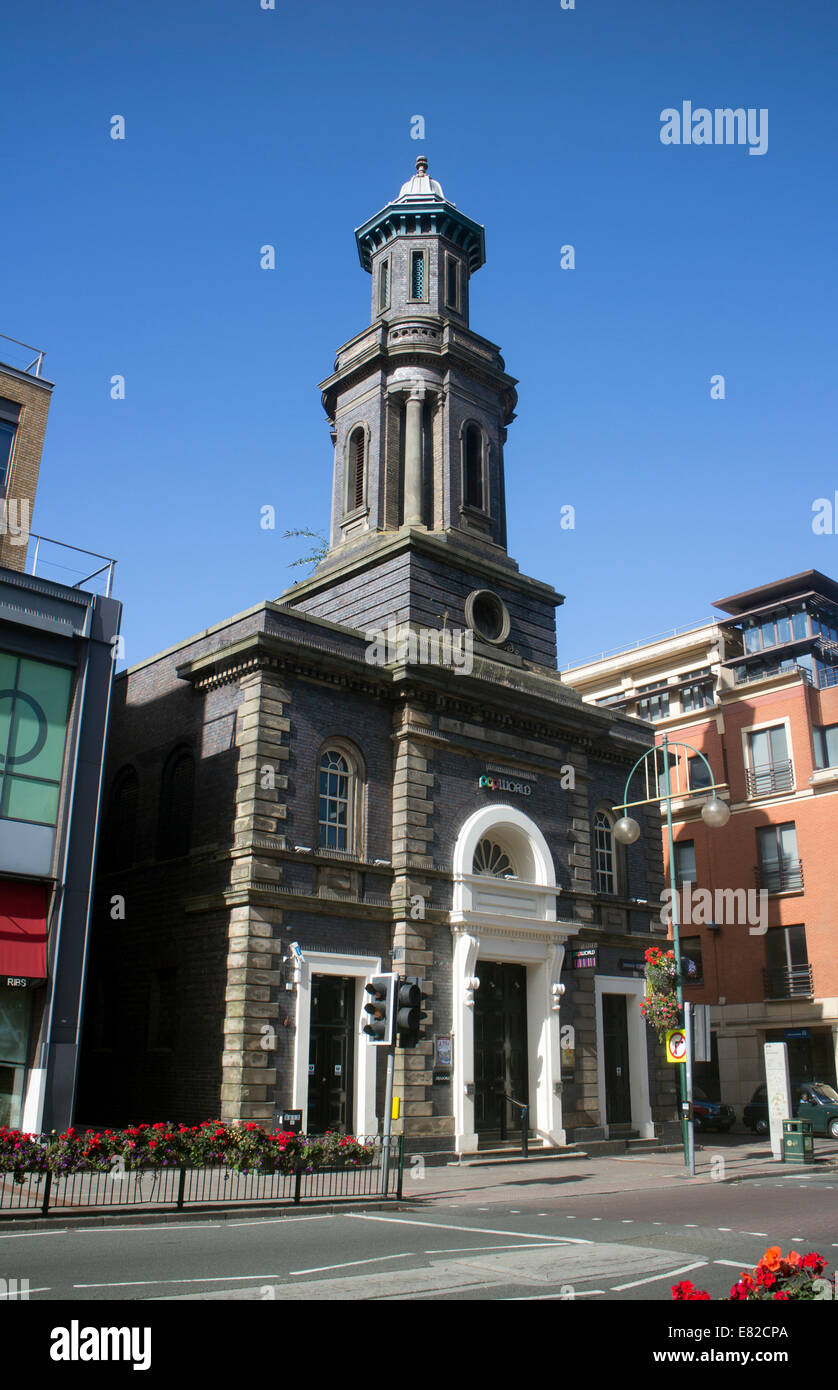 Popworld Bar, ehemaligen presbyterianischen Kirche, Broad Street, Birmingham, UK Stockfoto