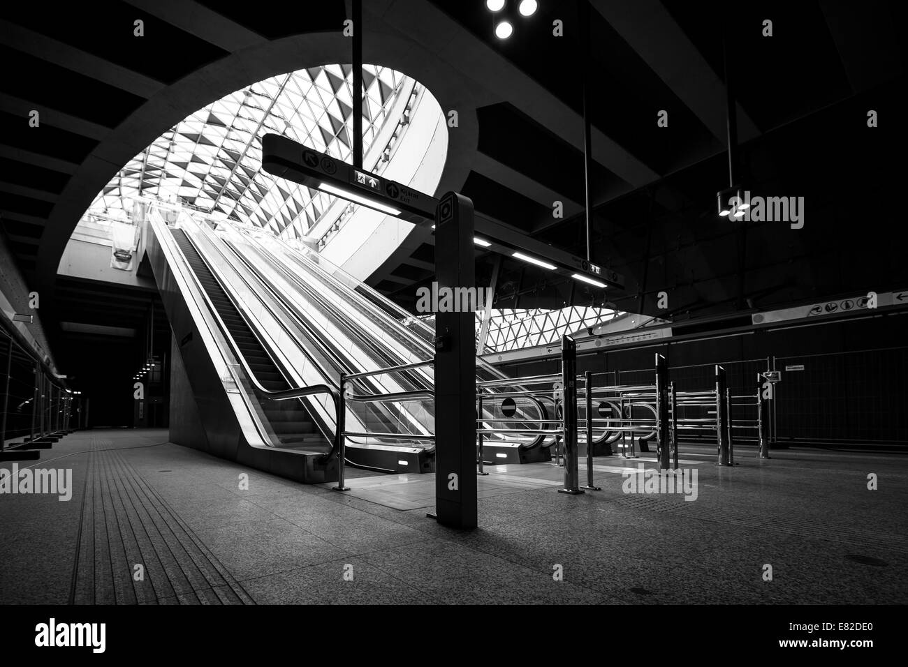 Moderne Metro Interieur Stockfoto