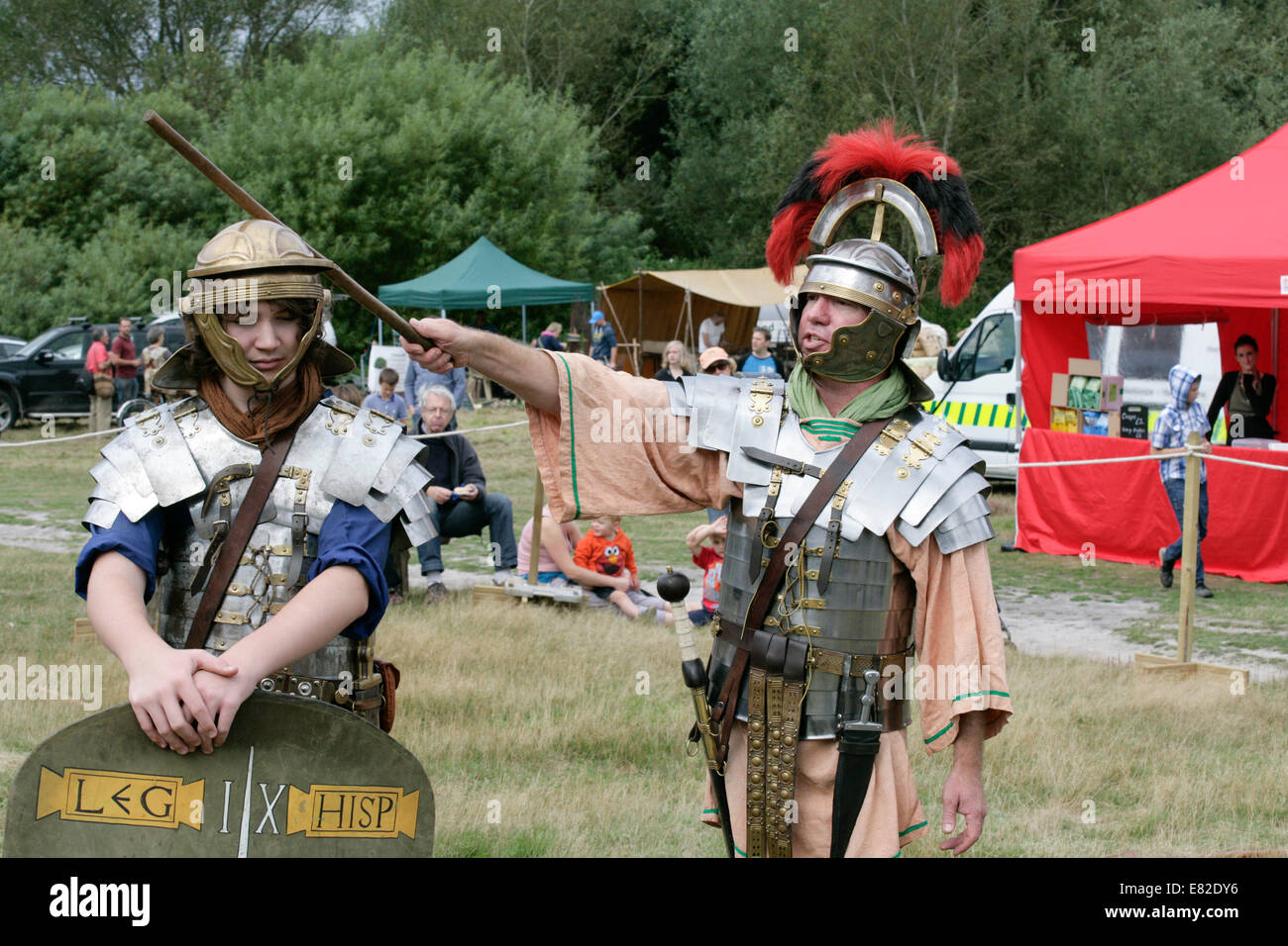 Römischen Legion Reenactment Stockfoto
