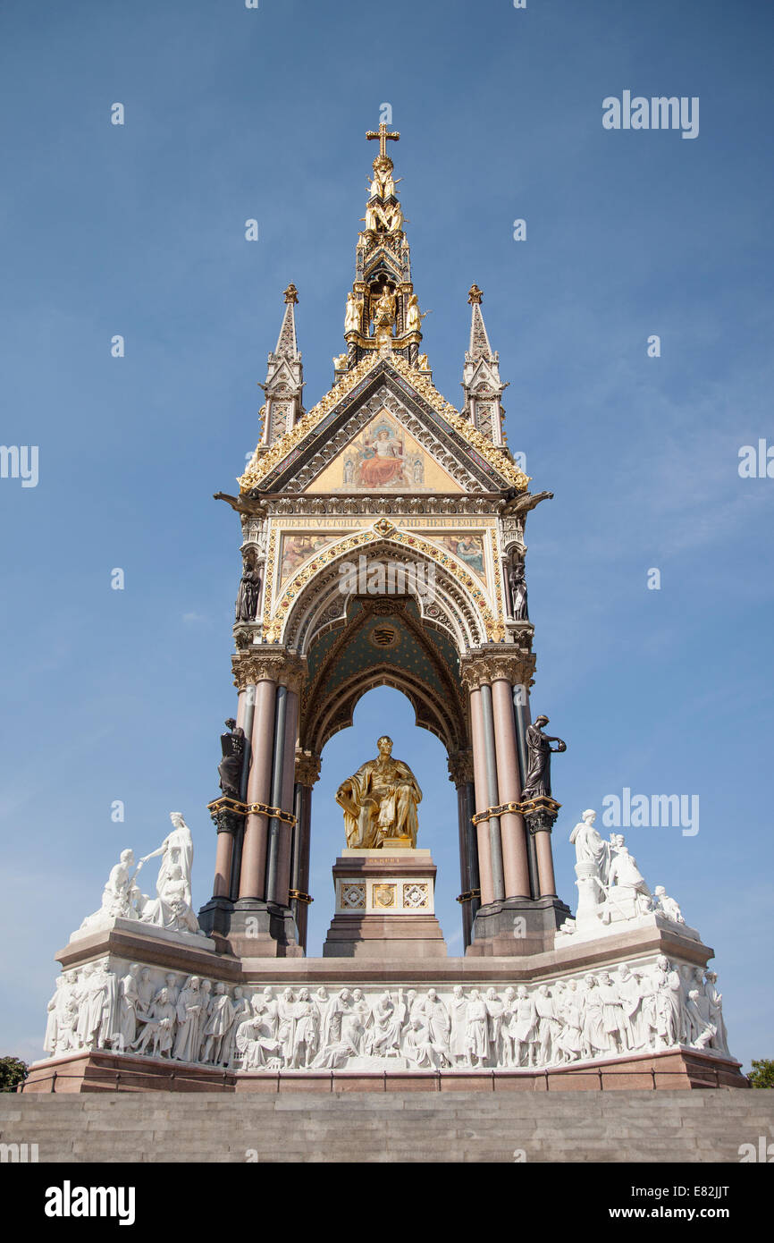 Albert Memorial im Hyde Park, London. Stockfoto