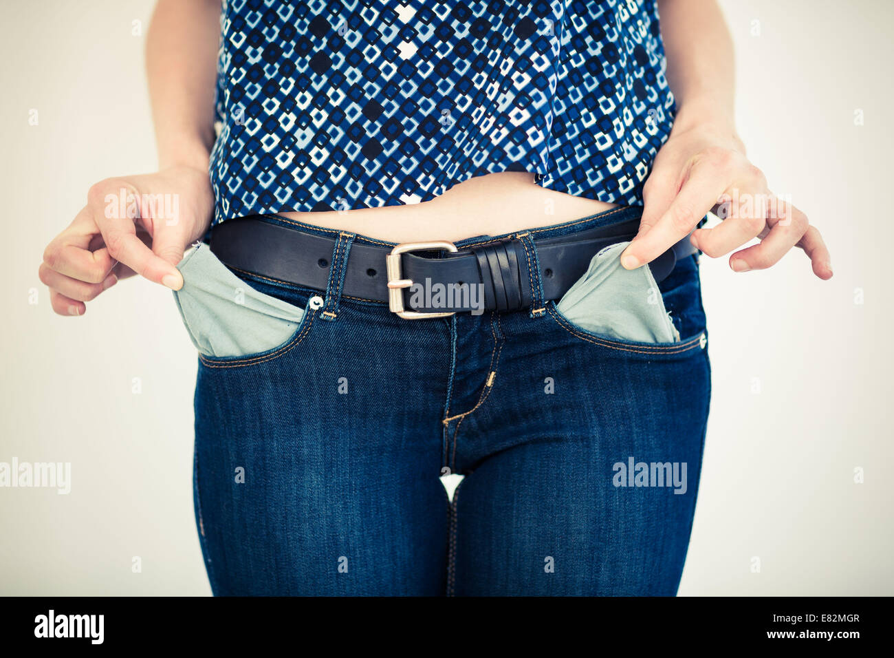 Geldprobleme. Stockfoto