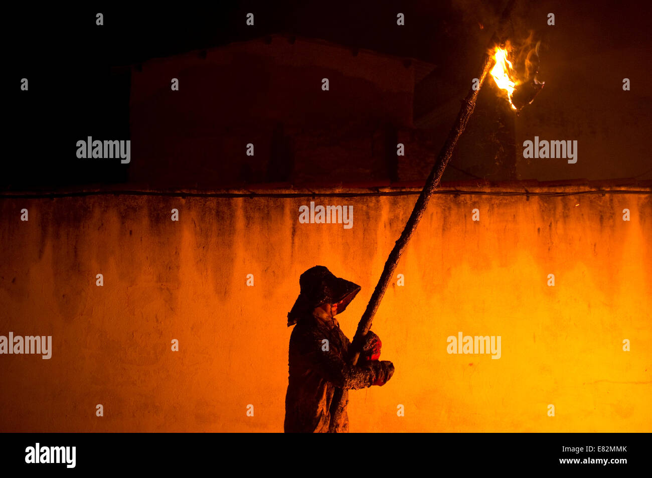 VITOR Festlichkeit in MAYORGA de Campos, Valladolid, Kastilien und Leon, Spanien. feste Tradition traditionelle Feier Stockfoto