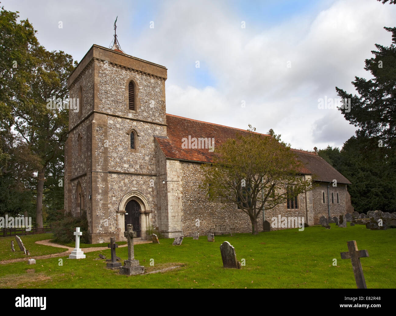 Str. Marys Kirche, Herriard, Hampshire, England Stockfoto