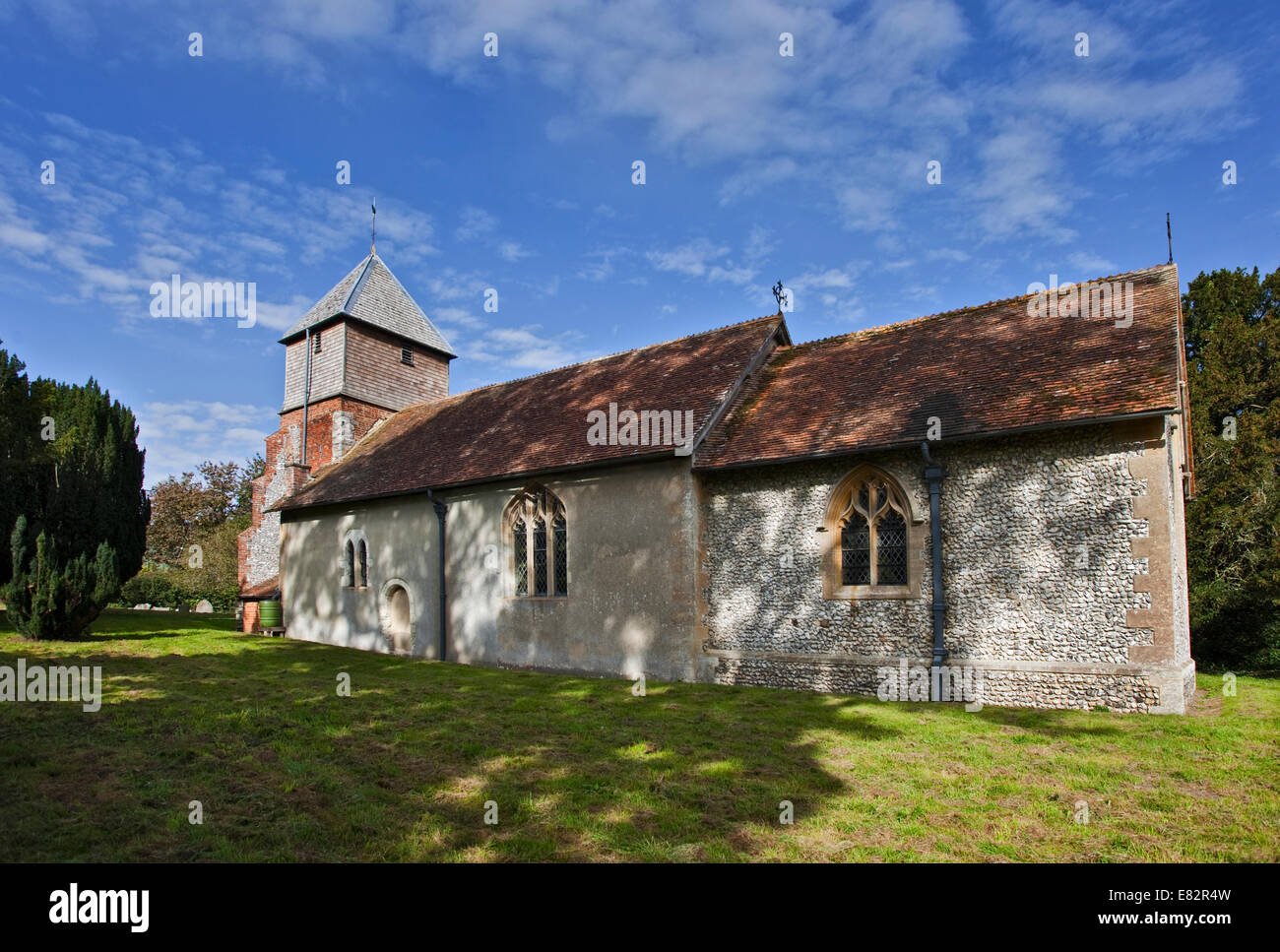 Str. Marys Kirche, Greywell, Hampshire, England Stockfoto