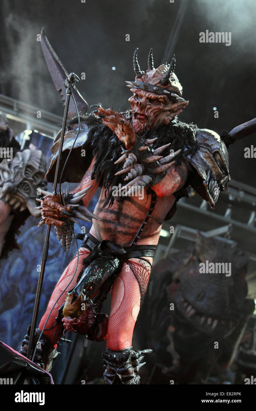 GWAR - Soundwave Festival - 2. letztes Konzert sie vor dem Tod des Sängers Dave Brockie Blei spielten Featuring: Gwar, David Brockie Oderus Urungus wo: Perth, Australien bei: 3. März 2014 Stockfoto