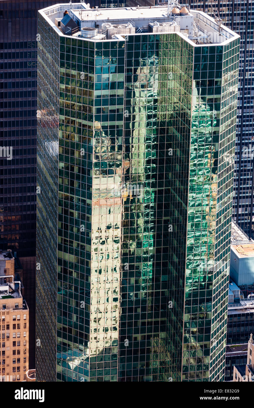 UNS, New York City. Aussicht vom Top of the Rock Aussichtsplattform, 30 Rockefeller Plaza. Stockfoto