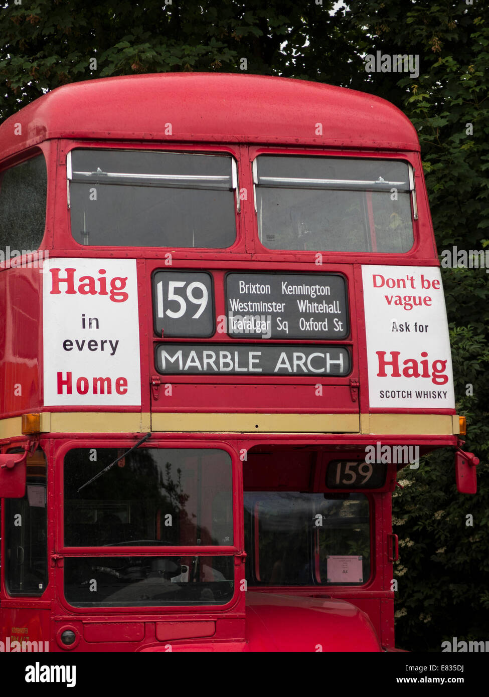 Routemaster rot London bus Stockfoto