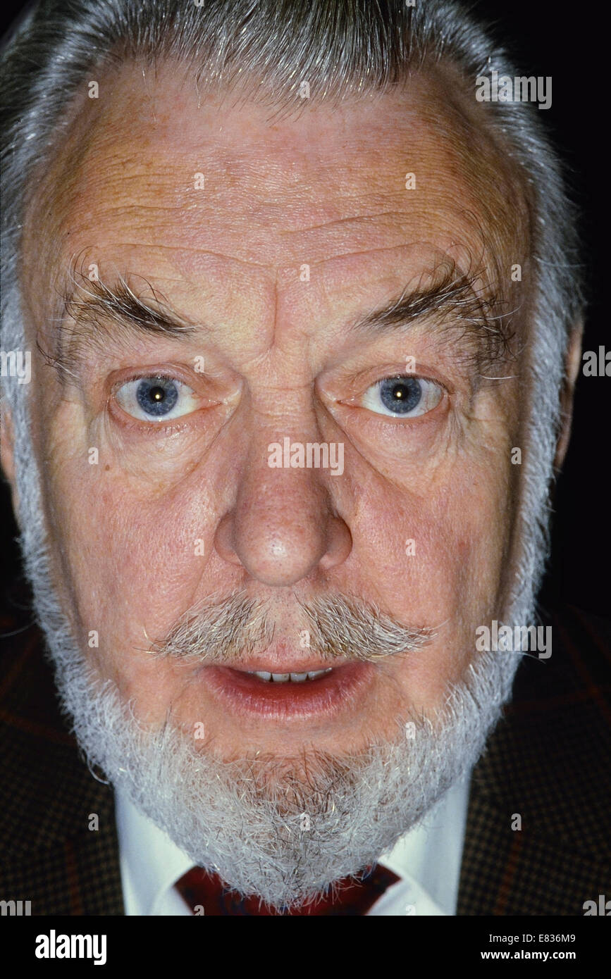 Englischer Schauspieler, Sir Donald Sinden ca. 80er Jahre Stockfoto