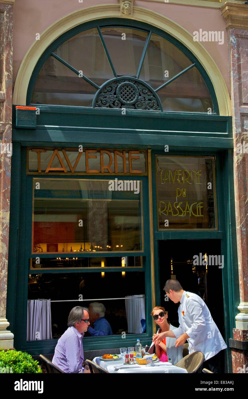 Restaurant, Royal Saint Hubertusgalerien, Brüssel, Belgien, Nord-West-Europa Stockfoto