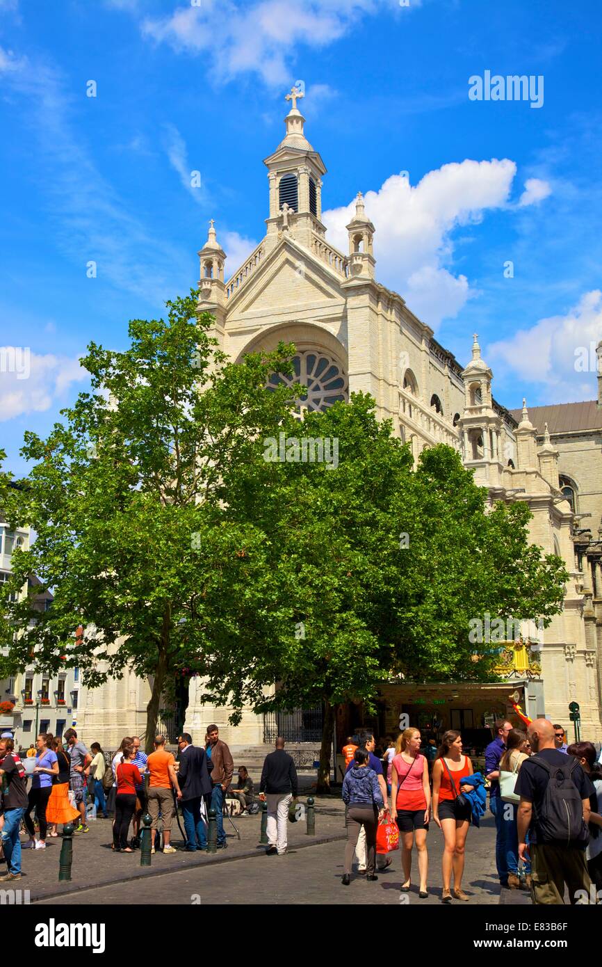Saint Catherine Kirche, Brüssel, Belgien, Nord-West-Europa Stockfoto