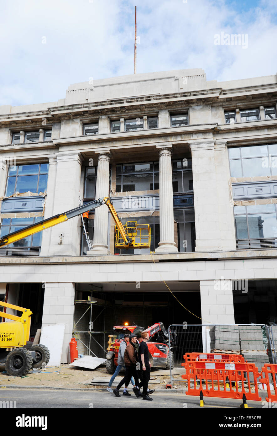 Die Co-op-Altbau in London Road Brighton wird umgebaut und verwandelte sich in Studentenwohnheim Stockfoto