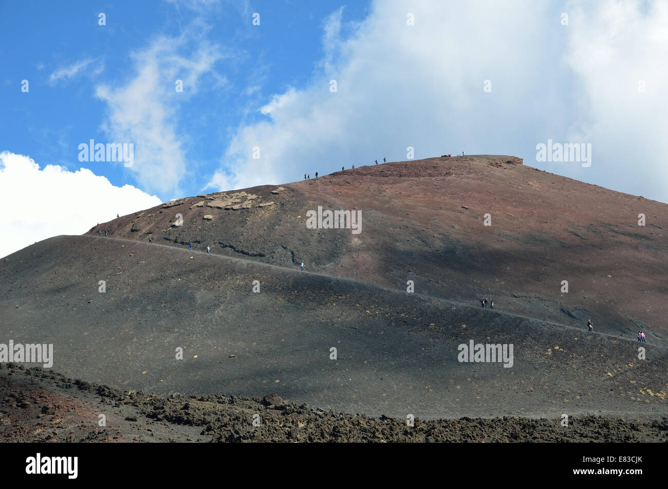 Vulkanischen hängen des Ätna Stockfoto