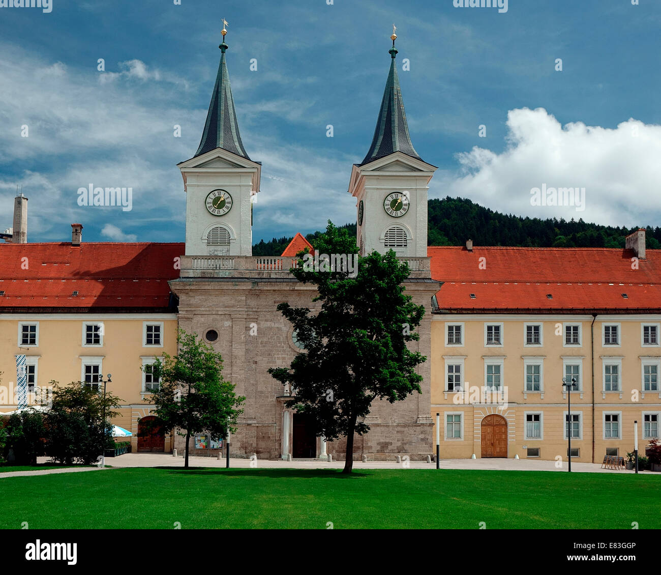 DE - Bayern: Imperiale Abtei von Tegernsee (ehemaliges Benediktinerkloster) Stockfoto
