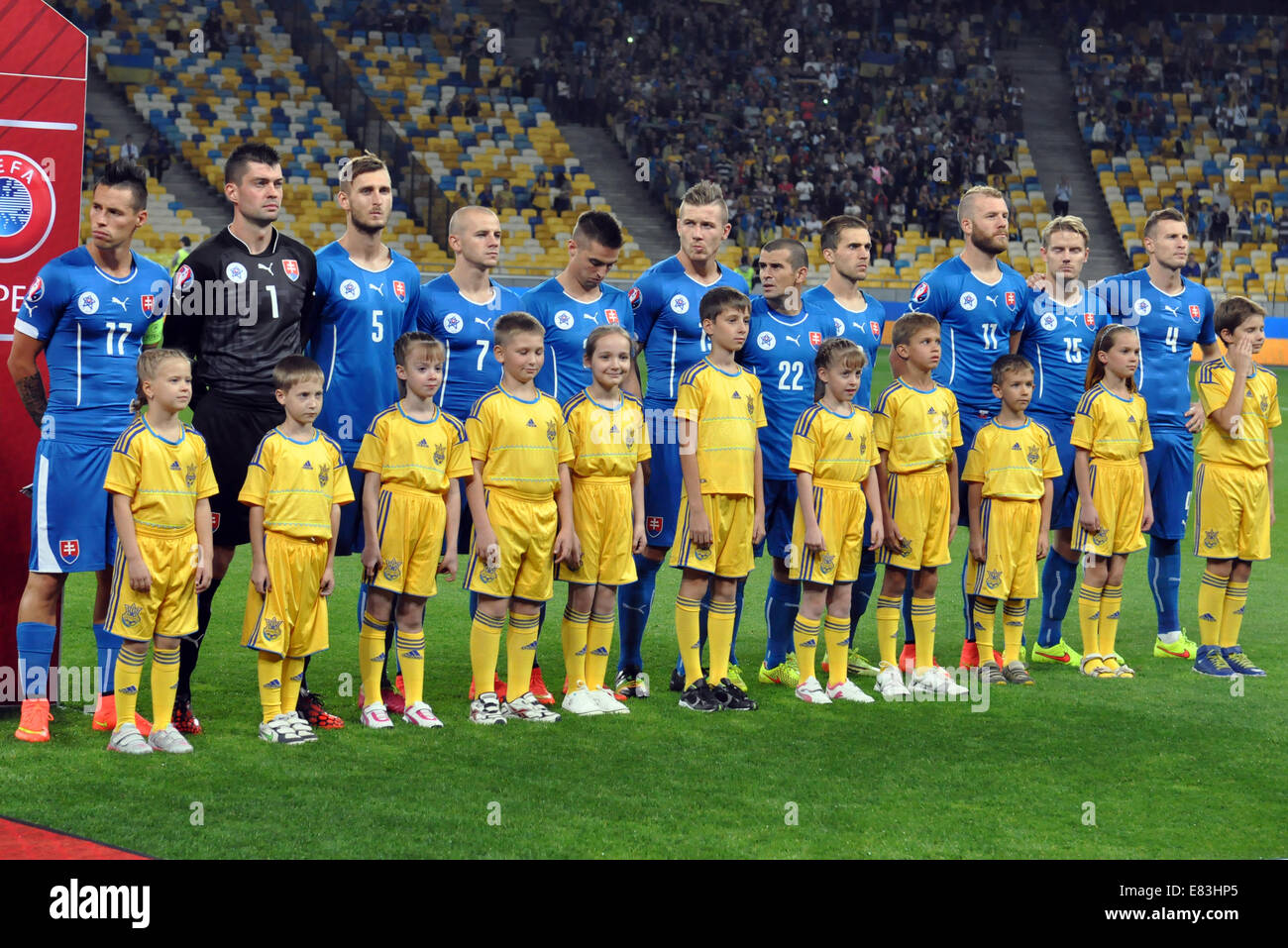 pics Slowakei Nationalmannschaft alamy
