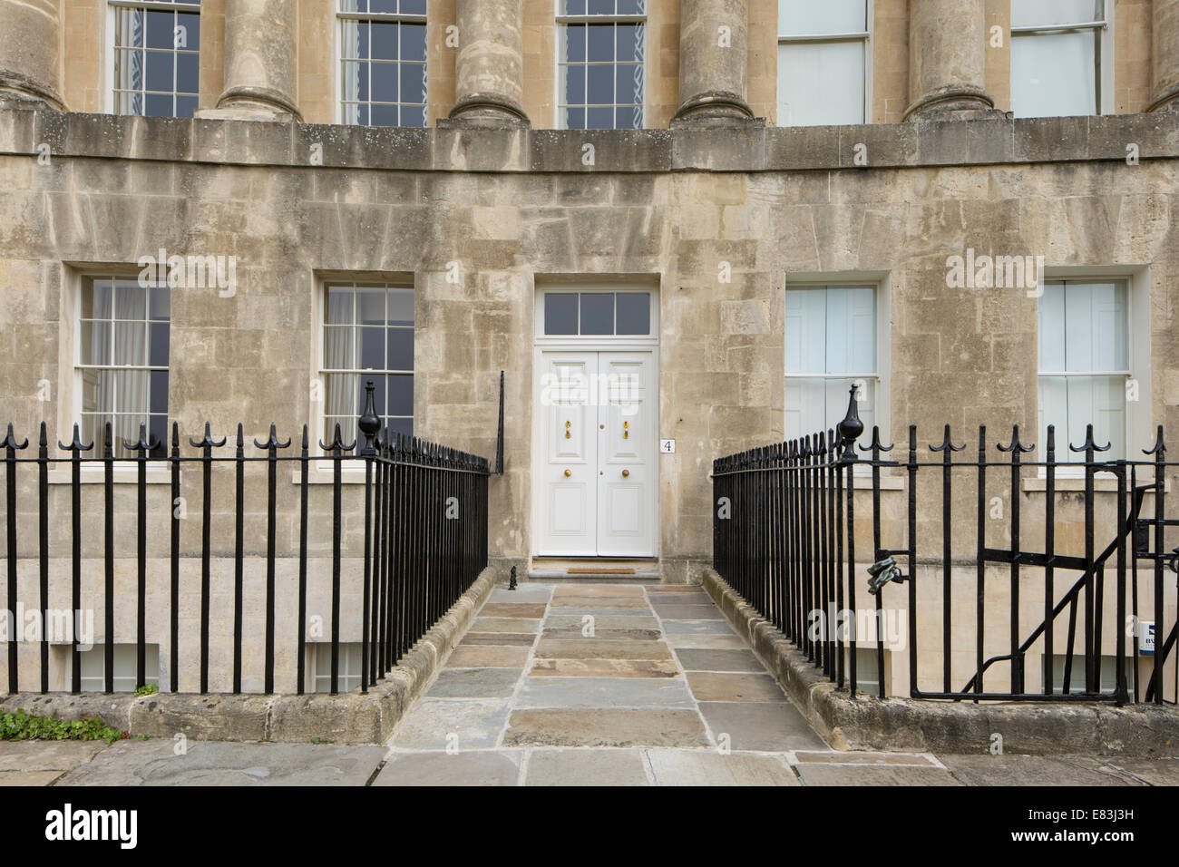 Georgianische Architektur, The Royal Crescent, Bath, Somerset, England, UK Stockfoto