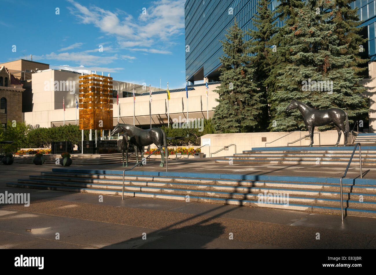 Elk203-6157 Kanada, Alberta, Calgary, Innenstadt, Municipal Building Stockfoto