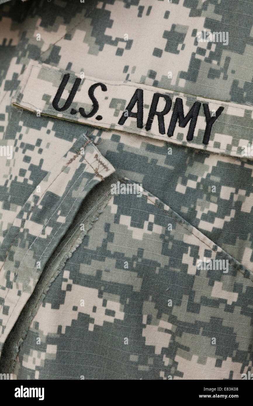 US Army Band in Kampfuniform Stockfoto