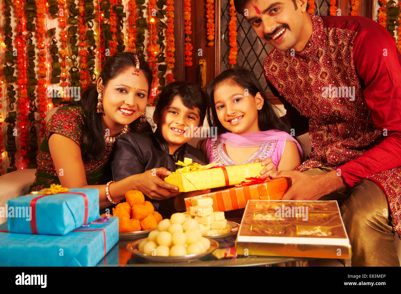 indische Diwali Festival Geschenk Stockfoto