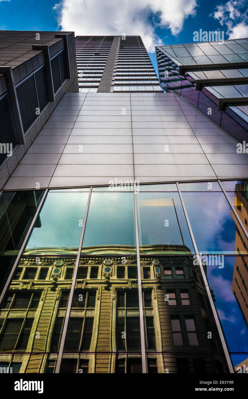 Hoch, modernes Gebäude in Boston, Massachusetts. Stockfoto
