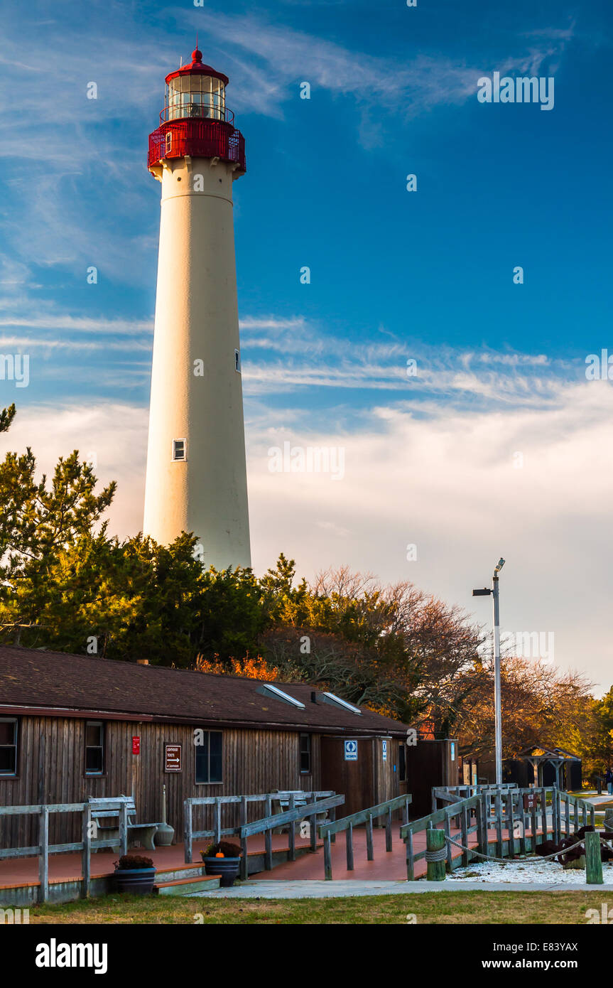 Das Cape May Point Lighthouse, in Cape May, New Jersey. Stockfoto