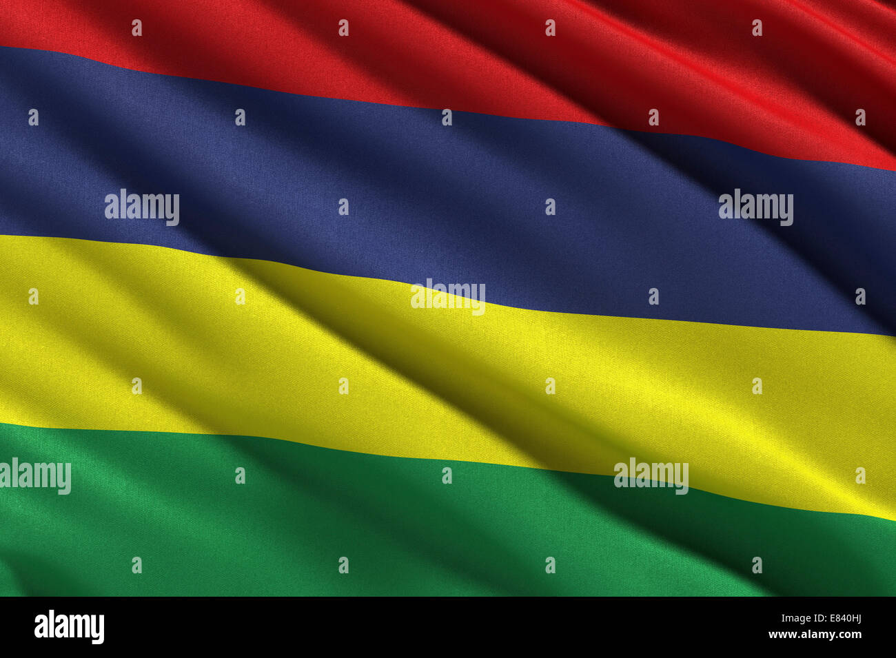 Flagge von Mauritius Stockfoto