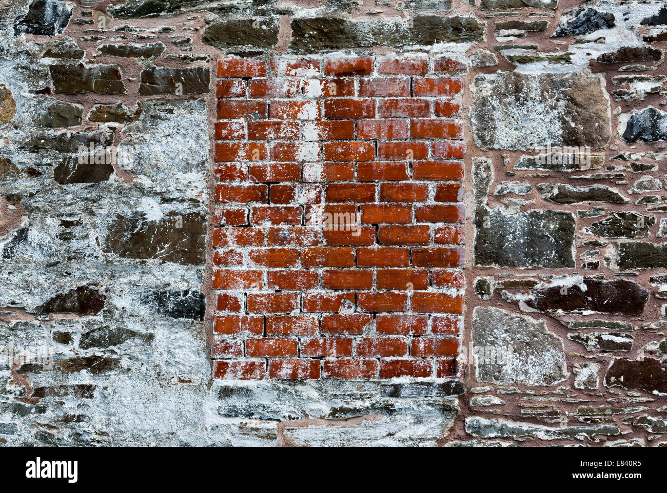 Zugemauert-Up-Fenster, Castle Douglas, Dumfries and Galloway, Schottland, Vereinigtes Königreich Stockfoto