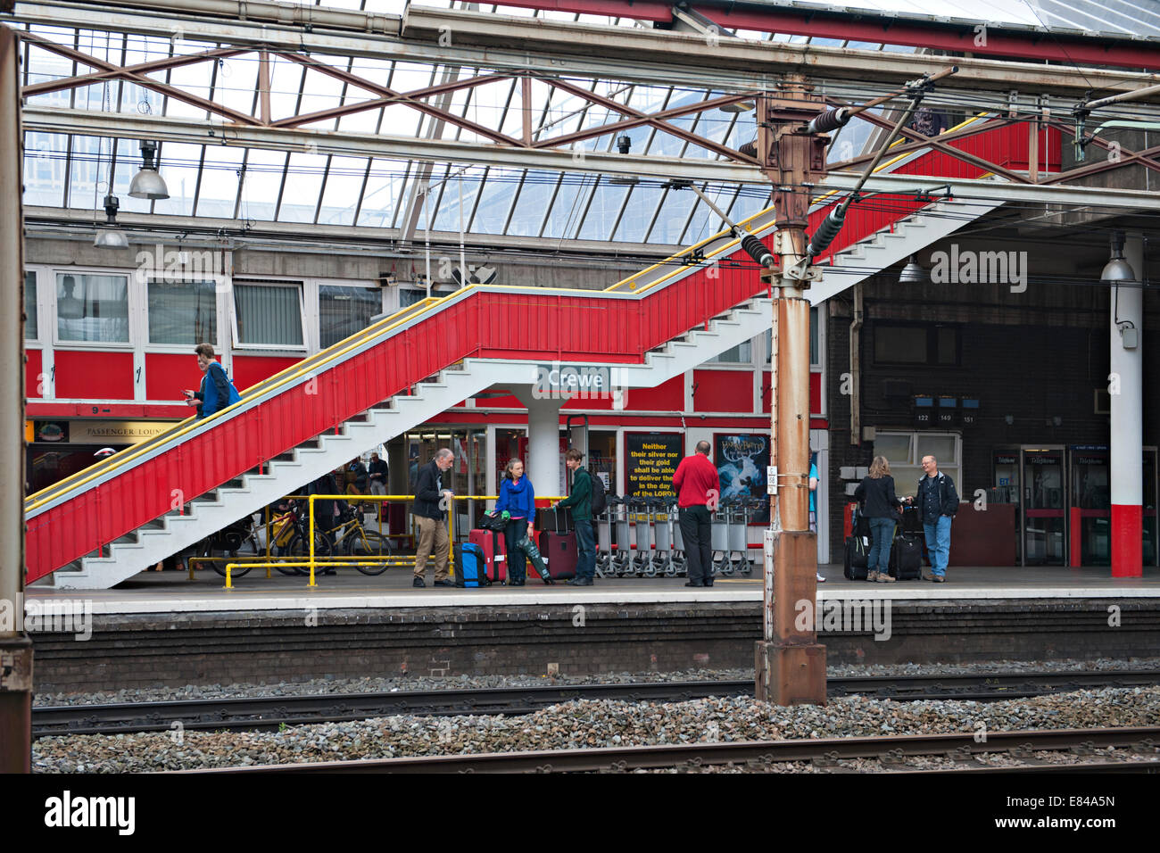 Crewe Railway Station, UK Stockfoto