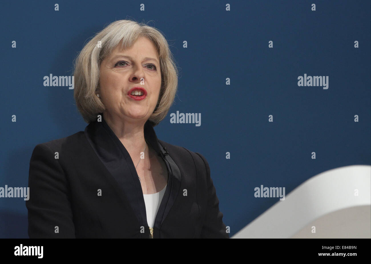 THERESA kann MP SECRETARY OF STATE FOR HOM 30. September 2014 ICC BIRMINGHAM ENGLAND Stockfoto