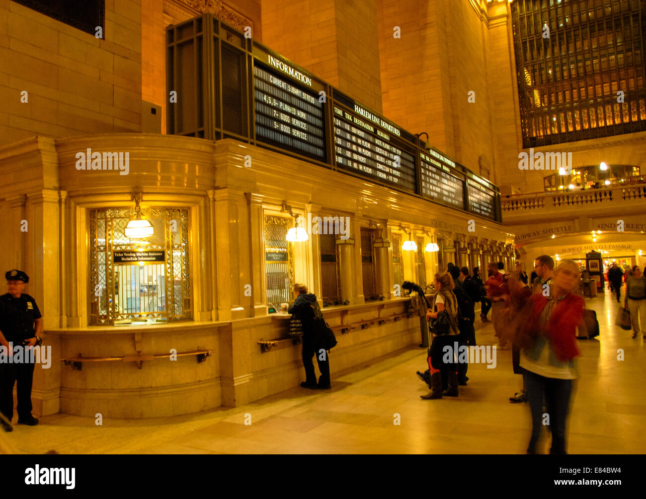 Halle des zentralen Bahnhof in New York, Vereinigte Staaten Stockfoto