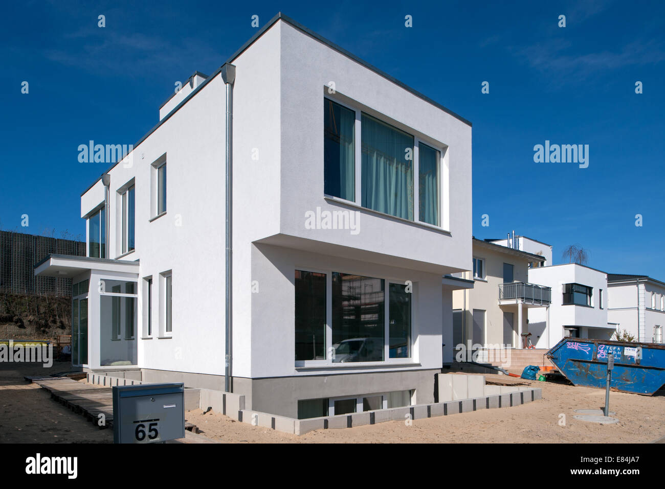 Berlin, Deutschland, den Bau von neuen Einfamilienhäusern in Berlin-Grunewald Stockfoto