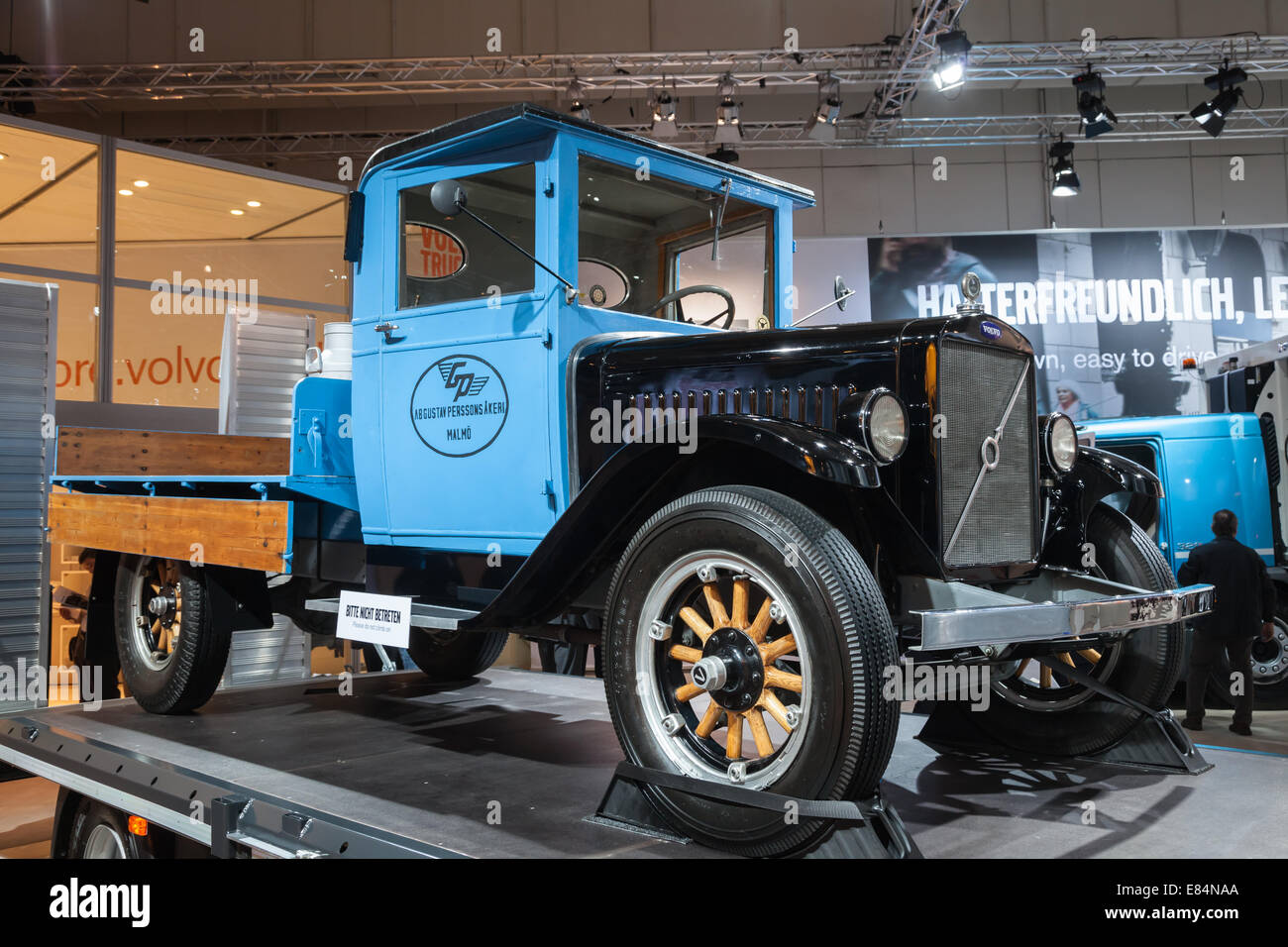 Historischen VOLVO LKW ab 1929 bei der 65. IAA Nutzfahrzeuge Messe 2014 in Hannover, Deutschland Stockfoto