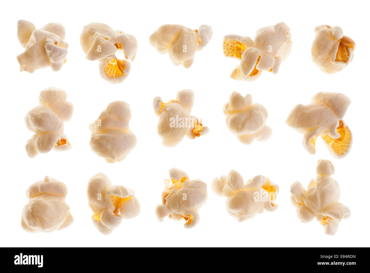 Popcorn, isoliert Stockfoto