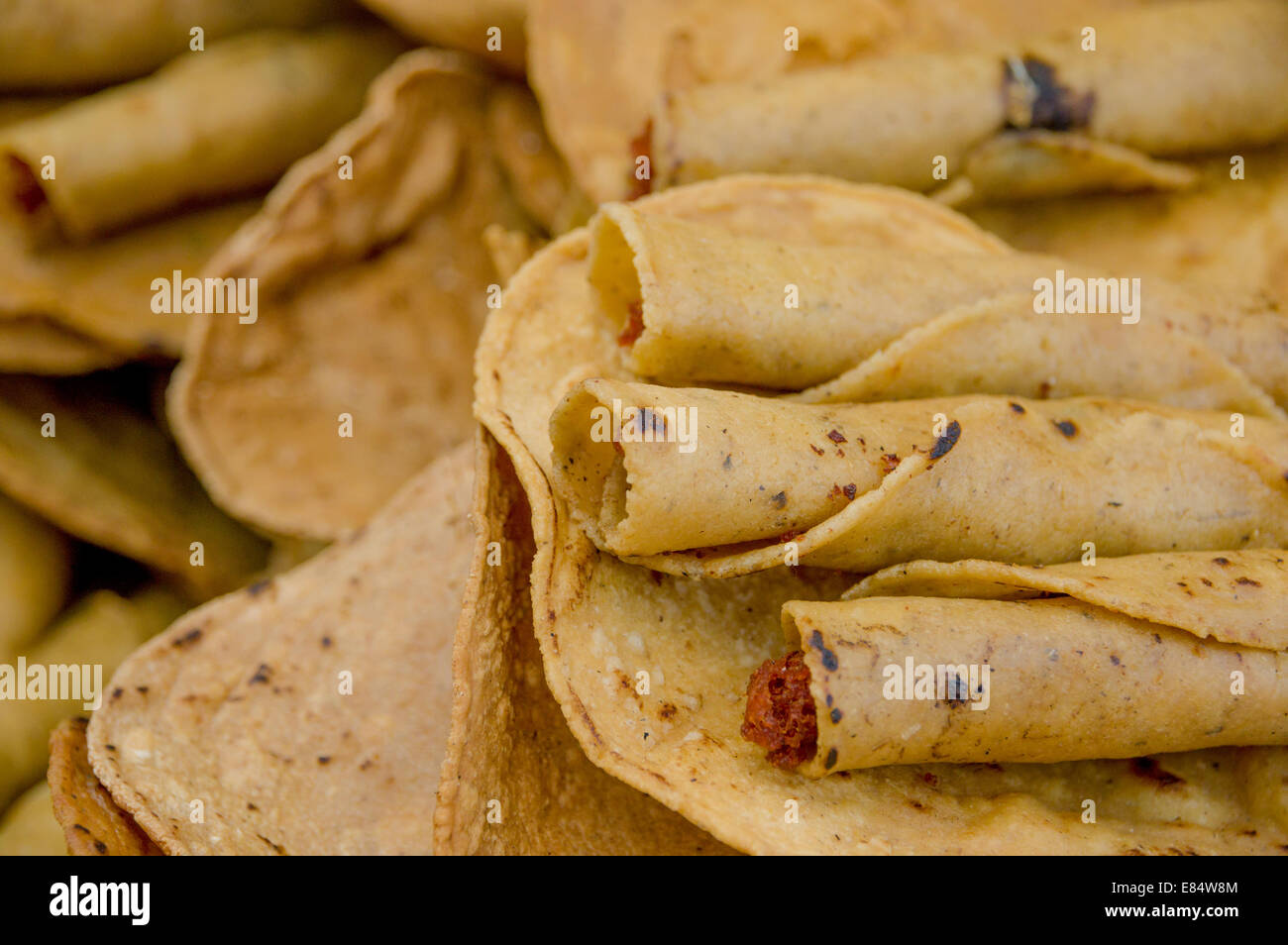 Rolled Tacos Guatemala typisches Essen Stockfoto